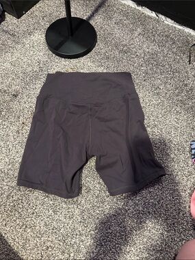 High-Waist Black Women's Active Bike Shorts